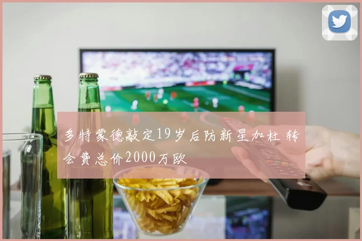 多特蒙德敲定19岁后防新星加杜 转会费总价2000万欧